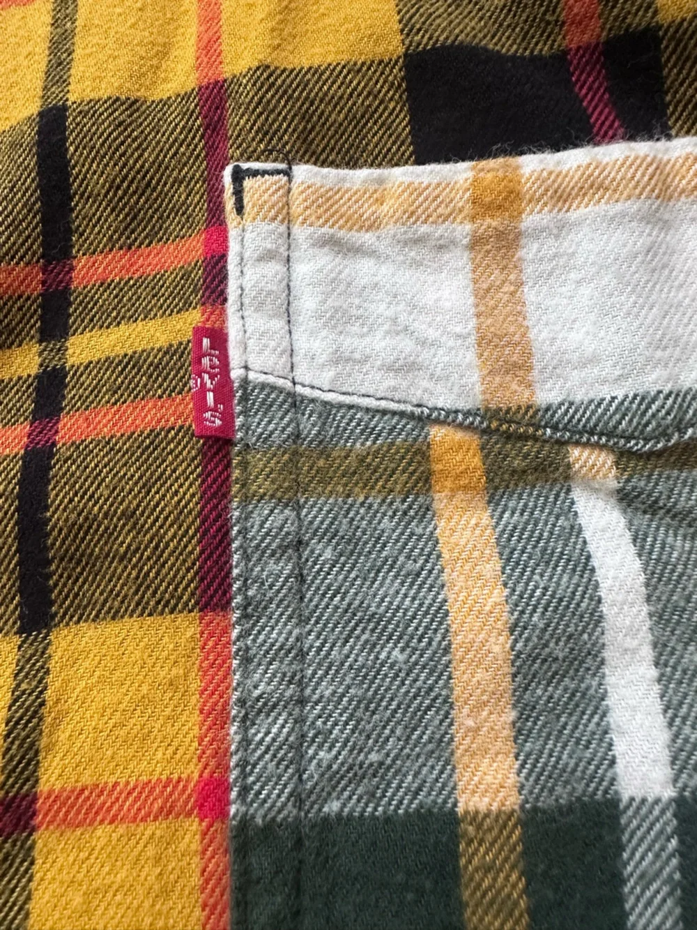 Levi’s Men’s Patchwork Plaid‎ Button-Down Shirt Size Medium